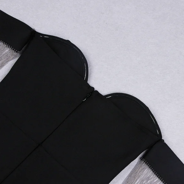 V Neck Open Back Slim Party Dress - Image 3