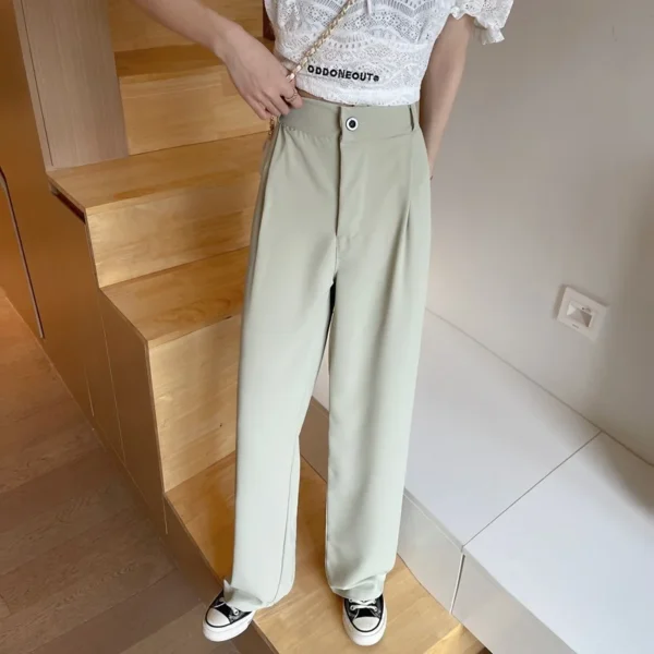 High Waist Wide Leg Straight Tube Pants Sagging Loose Long Pants - Image 2