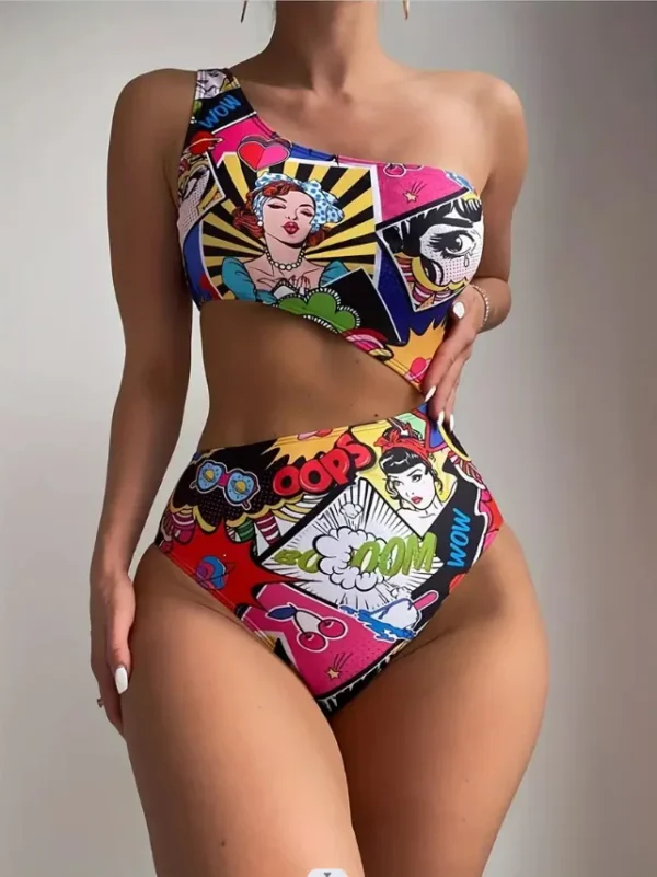 Cartoon and Comic Printing Swimming Suit - Image 5