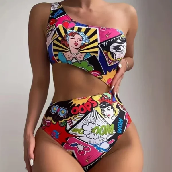 Cartoon and Comic Printing Swimming Suit - Image 6