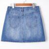 Ashleigh Blue Wrapped Crossed Waist Denim Mini Skirt