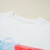 White Flag Bow Graphic Crewneck Tee
