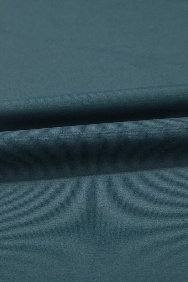 Sea Green Solid Pocketed Crossover High Waist Swim Skort - Image 8