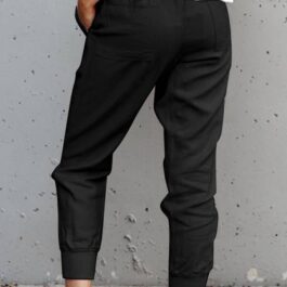 Black Causal Pockets Pants