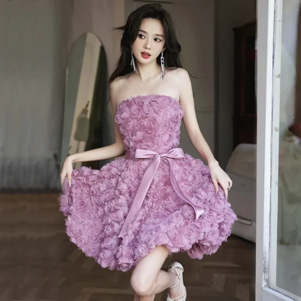 High-end High-grade Tube Top Light Luxury Dress - Image 3