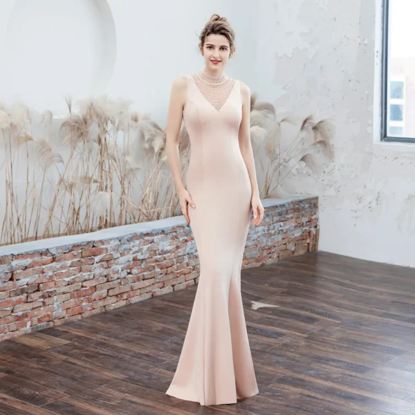 Banquet Slimming Fishtail Host Annual Meeting Evening Dress