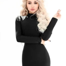 Hollow Tassel Backless Bodycon Dresses