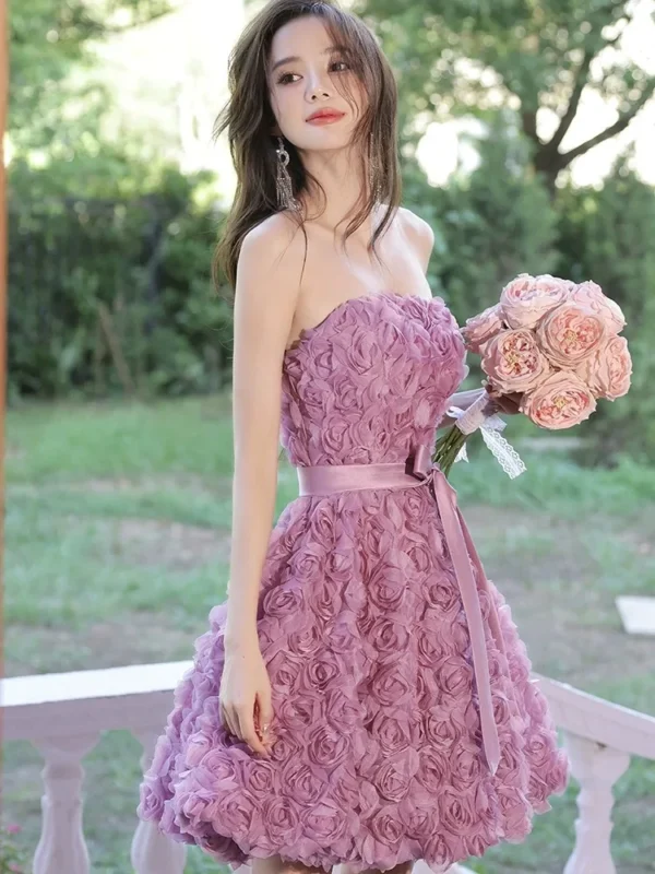High-end High-grade Tube Top Light Luxury Dress - Image 2