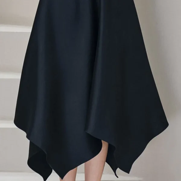 Sleeveless High Waist Irregular Ladies Formal Party Dress - Image 4