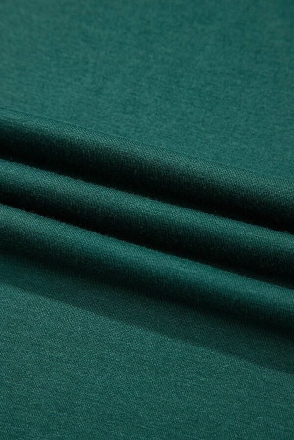 Blackish Green Deep V Pleated Crisscross Wide Leg Backless Jumpsuit - Image 13