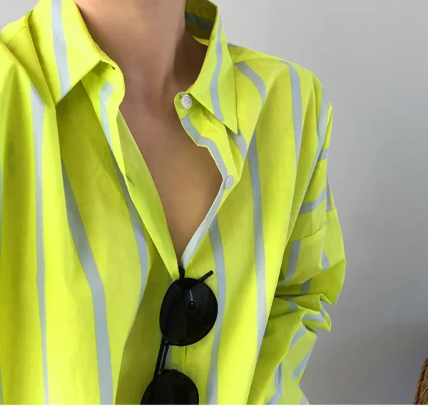 New Irregular Front Short Back Long Loose Elegant Woman Shirts - Image 5