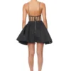 Suspender Hollow Out Short Skirt for Party Evening Dress