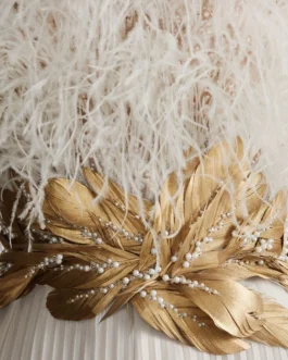 Luxury White Women Sequin Beading Pleated Dress