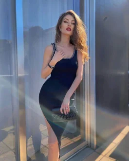 Stripes Stretch Tight Skinny Party Dress