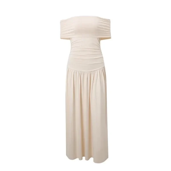 Sexy Pleated Ruffle Long Clubwear Gown for Parties & Night Out