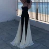 Elegant Sleeveless Backless long high waist Dinner Party dress