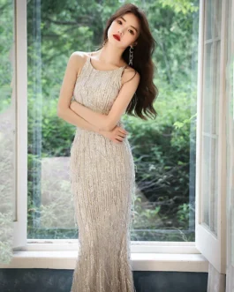 High Quality Gorgeous Sequins Wedding Dress