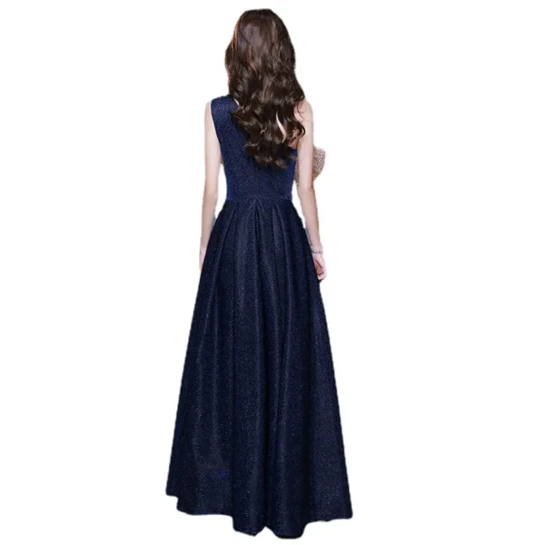 One-shoulder Sexy Bow Banquet Elegant Sweet Long Evening Dress