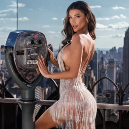 Rhinestone Tassel V-neck Lady Elegant Casual Party Dresses