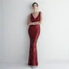 Slim-fit Evening Temperament Elegant Long Sequins Evening Dress