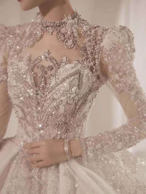 Luxury Long-tailed High-end Bridal Wedding Dress