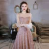 New Sequined High-end Luxury Niche Skirt Female Banquet Evening Dress