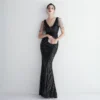 Slim-fit Evening Temperament Elegant Long Sequins Evening Dress