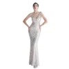 Slim-fit Evening Temperament Elegant Long Sequins Evening Dress