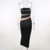 New Fashion Party Long Dress Strapless Hollow Wrap Slim Dresses