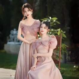 High-end fairy Temperament Long Evening Dress