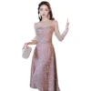 New Sequined High-end Luxury Niche Skirt Female Banquet Evening Dress