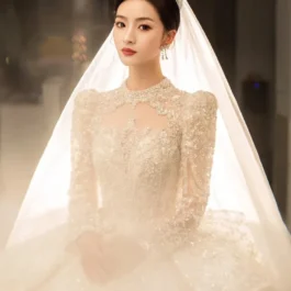 Luxury Long-tailed High-end Bridal Wedding Dress