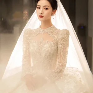 Luxury Long-tailed High-end Bridal Wedding Dress