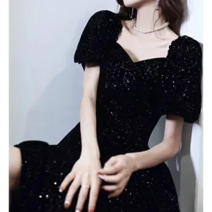 High-end Luxury Niche Slim Temperament Puff Sleeve Princess Wedding Dress