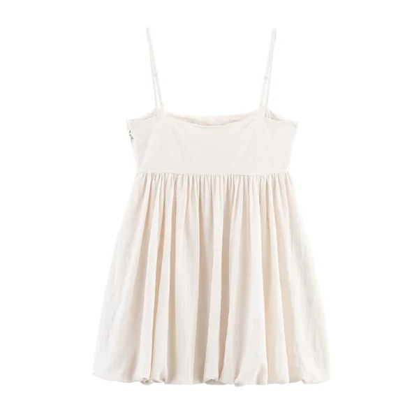 Floral Embroidery Sexy Spaghetti Straps Short Dress