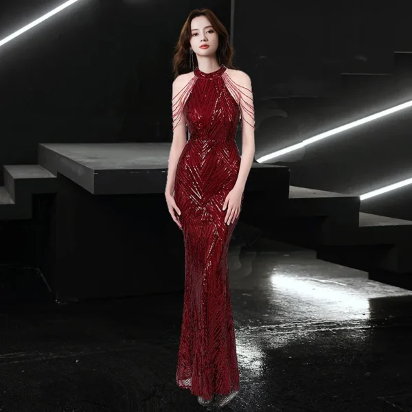 Diamond Queen Fishtail Hot Selling Wedding Evening Dress - Image 5