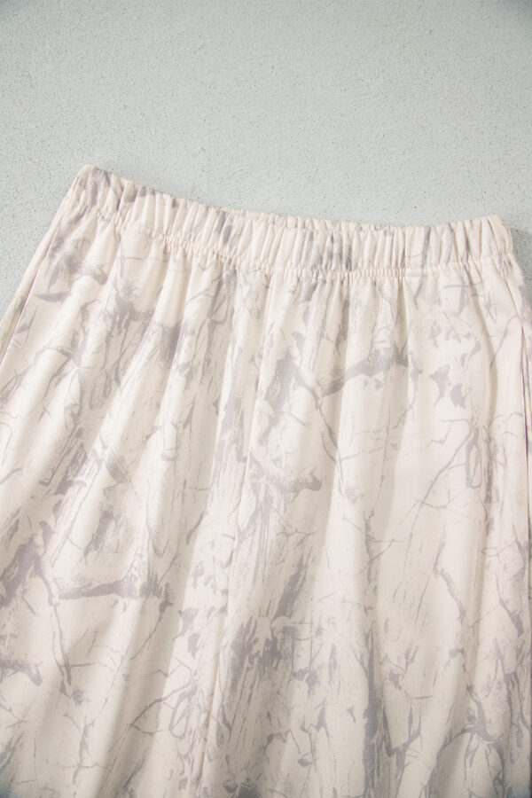 Khaki Camo Print Jogger Pants Set