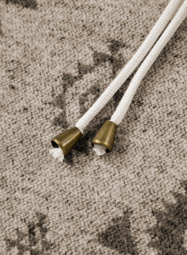 Gray Western Aztec Print Color Block Patchwork Drawstring Hooded Shacket