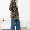 Brown Leopard Open Casual Cardigan