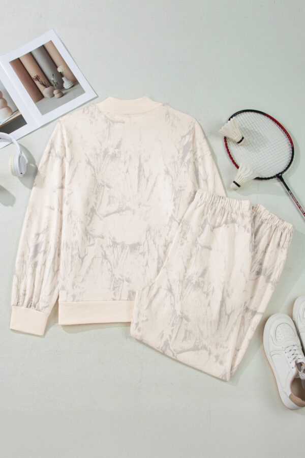 Khaki Camo Print Jogger Pants Set