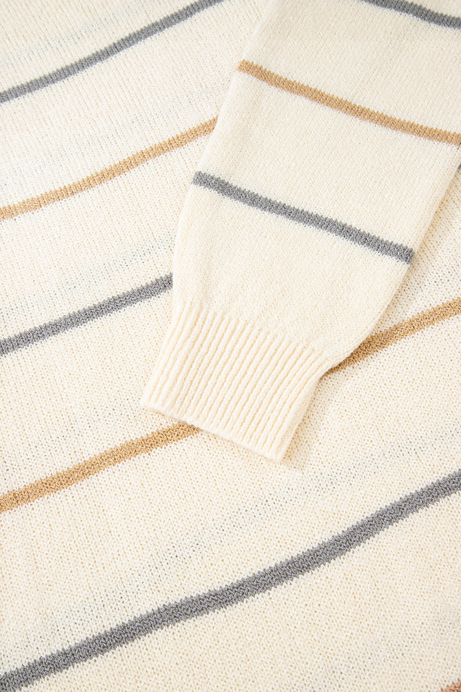 Multicolour Striped Print Drop Shoulder Shift Sweater Mini Dress - Image 6