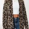 Brown Leopard Open Casual Cardigan
