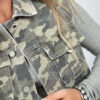 Green Camo Cargo Denim Vest