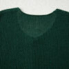 Blackish Green Plus Size Golden Accent Buttons Short Sweater Cardigan