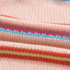 Multicolour Open Front Striped Pattern Knit Oversize Cardigan
