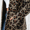 Brown Leopard Open Casual Cardigan