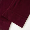 Burgundy Corduroy Solid Color High Waist Wide Leg Pants