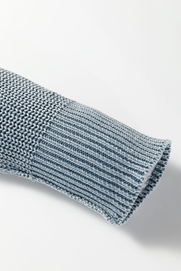 Evergreen Mineral Wash Exposed Seam Patchwork Knit Open Sweater Cardigan