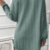 Canton Textured Knit Side Pockets Open Front Cardigan