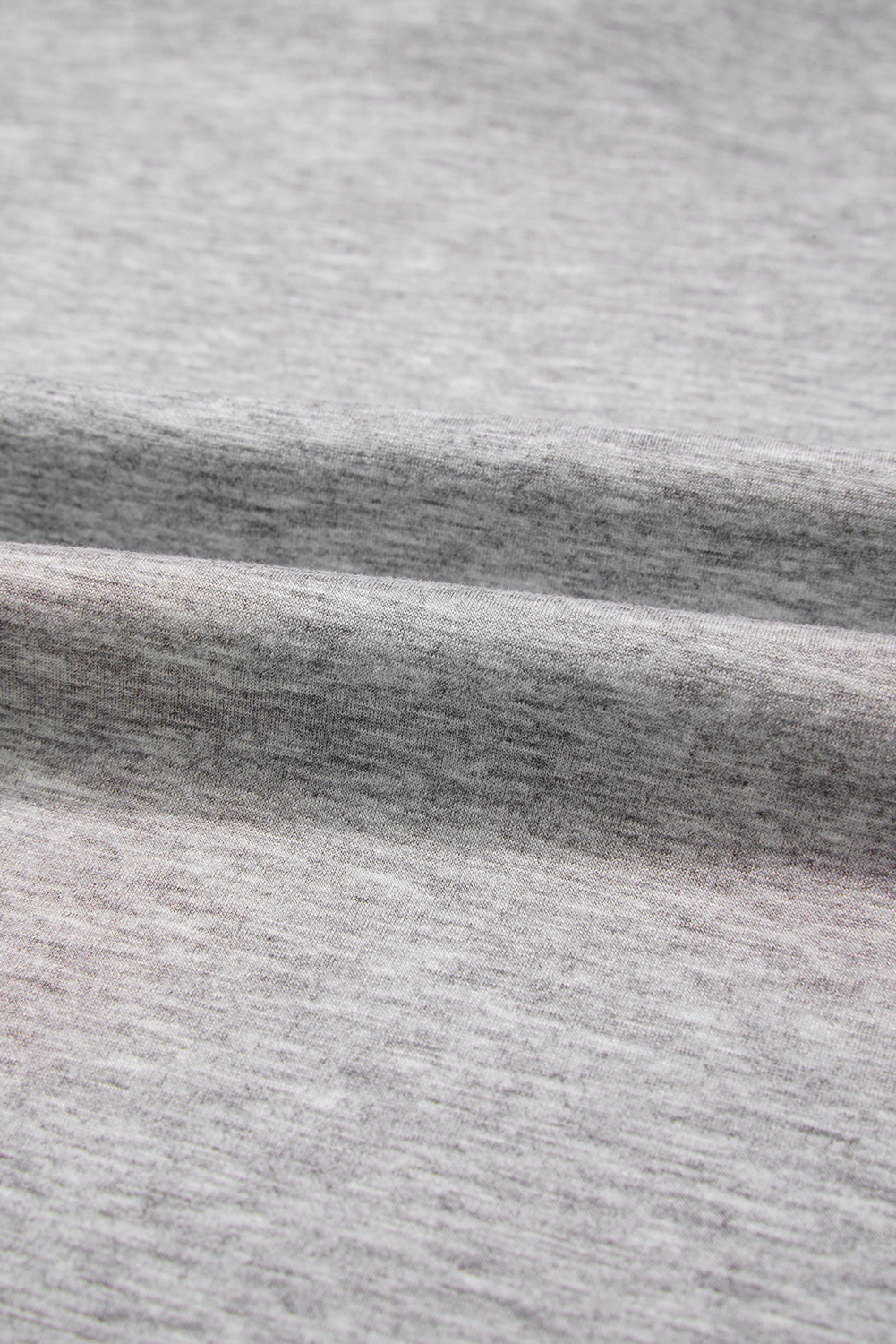 Light Grey Color Block Patchwork V Neck Drawstring Hoodie - Image 8